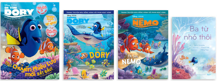Bộ ấn phẩm đồng hành cùng phim Đi tìm Dory Bộ ấn phẩm đồng hành cùng phim Đi tìm Dory