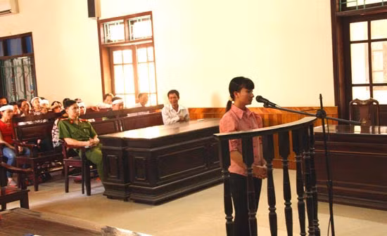  Bị cáo Hiền tại phiên tòa