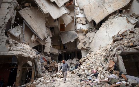Hình ảnh Syria tan hoang do cuộc nội chiến kéo dài tại quốc gia Trung Đông này. Ảnh Reuters