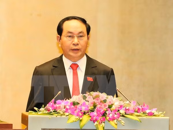 Chủ tịch nước Trần Đại Quang.