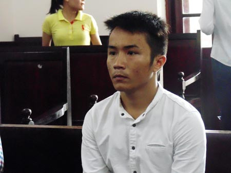 Bị cáo Khoa tại phiên tòa sơ thẩm