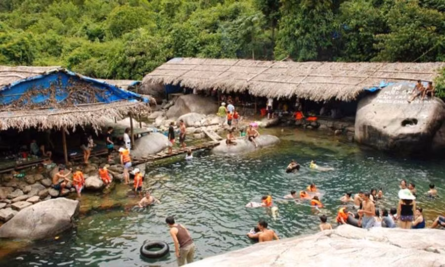  Khu vực suối Voi, nơi xảy ra 2 vụ đuối nước thương tâm. Ảnh: