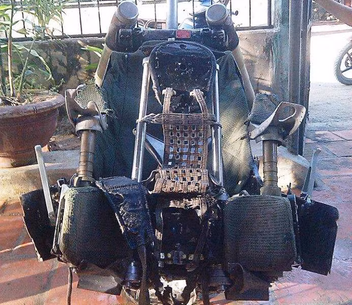 Chiếc ghế được ngư dân phát hiện Chiếc ghế được ngư dân phát hiện