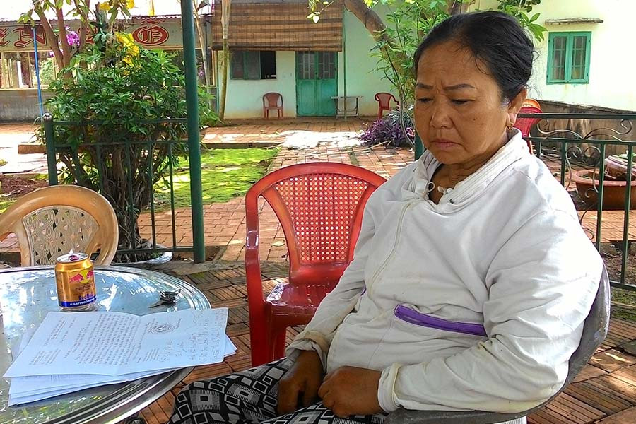 Bà Lê Thị Chung. Ảnh: N.N Bà Lê Thị Chung. Ảnh: N.N