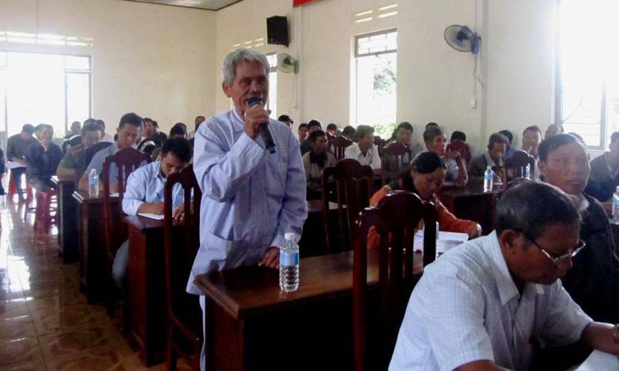 Đa số các ý kiến của cử tri xã Ia Le tập trung vào vấn đề sản xuất nông nghiệp. Ảnh: H.T Đa số các ý kiến của cử tri xã Ia Le tập trung vào vấn đề sản xuất nông nghiệp. Ảnh: H.T