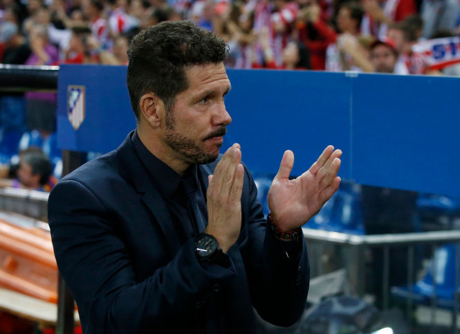 HLV Diego Simeone một lần nữa chứng minh đẳng cấp trước B.M. Ảnh: REUTERS HLV Diego Simeone một lần nữa chứng minh đẳng cấp trước B.M. Ảnh: REUTERS