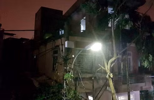 Mưa to khi bão đổ bộ vào đất liền trên địa bàn Quảng Nam