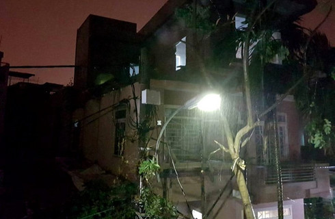 Mưa to khi bão đổ bộ vào đất liền trên địa bàn Quảng Nam