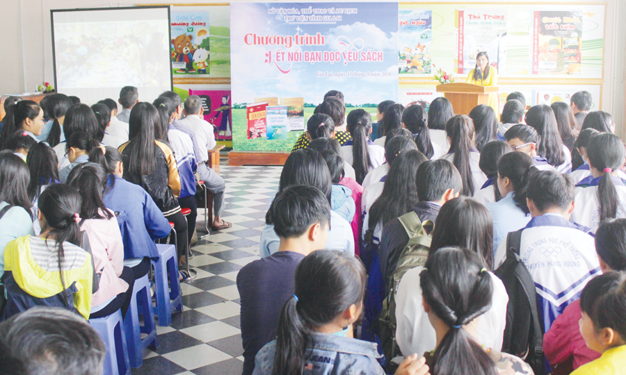 Quang cảnh chương trình "Kết nối bạn đọc yêu sách". Ảnh: P.L  Quang cảnh chương trình