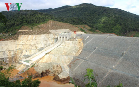 Thân đập Sông Bung 2 vẫn an toàn.