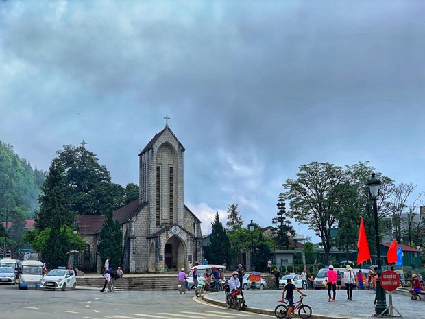 Sapa những ngày vắng khách vì dịch bệnh. (Ảnh: Mai Mai/Vietnam+)