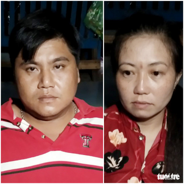 Vợ chồng Trung và Oanh đã bị tạm giữ hình sự để tiếp tục điều tra làm rõ - Ản: TIẾN VŨ Vợ chồng Trung và Oanh đã bị tạm giữ hình sự để tiếp tục điều tra làm rõ - Ản: TIẾN VŨ