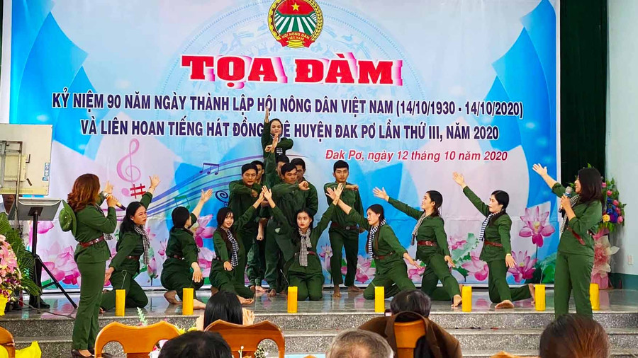 Một tiết mục tại liên hoan. Ảnh: Lan Anh Ảnh: Lan Anh