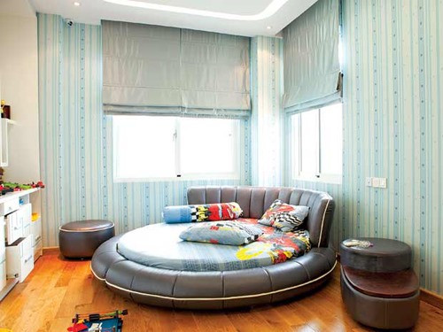 Phòng ngủ của con trai và con gái Mai Thu Huyền. Ảnh: NSCC