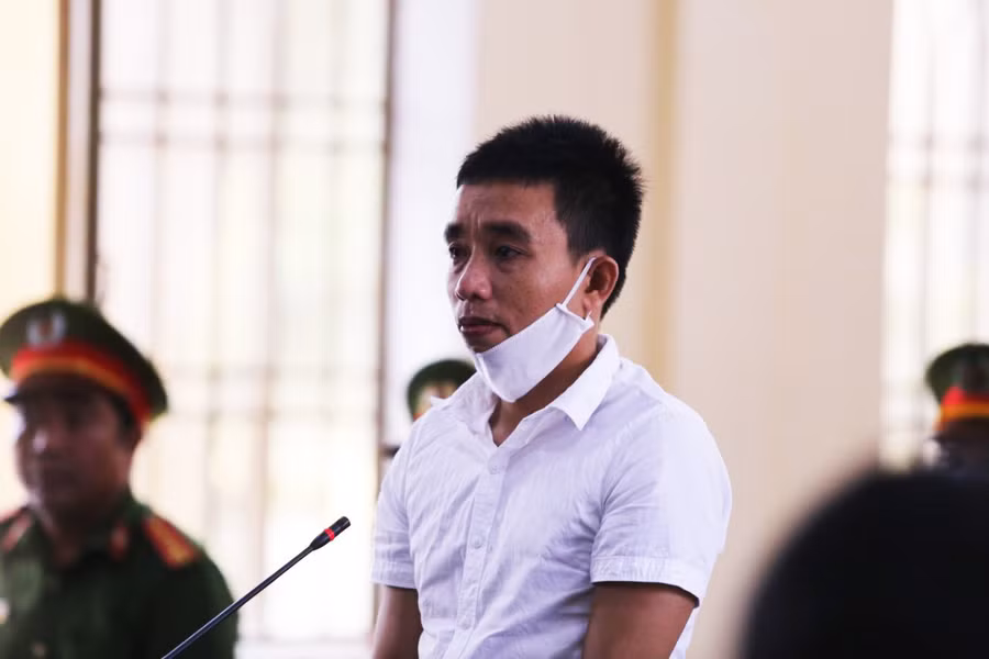 Bị cáo Đi tại phiên tòa