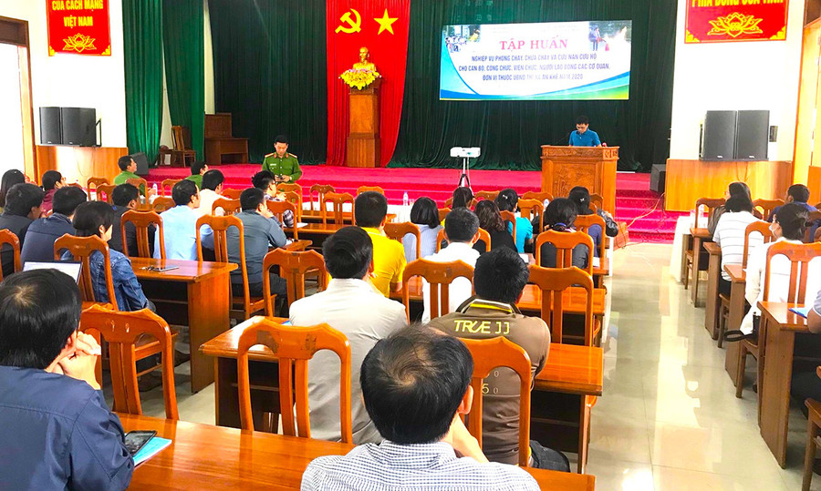 Quang cảnh buổi tập huấn. Ảnh: Ngọc Minh Quang cảnh buổi tập huấn. Ảnh: Ngọc Minh
