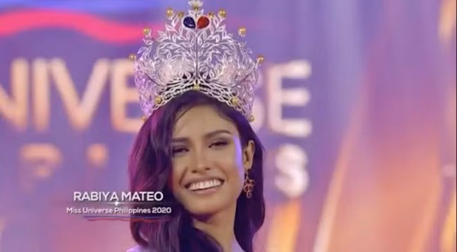 Theo ABS-CBN News, tại vòng chung kết được phát sóng hôm 25-10, Rabiya Mateo đến từ thành phố Iloilo xuất sắc đánh bại 45 đối thủ để trở thành Miss Universe Philippines 2020