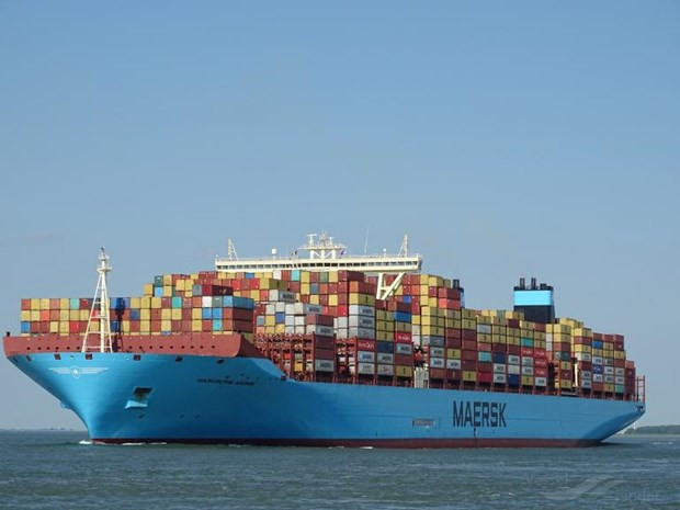 Tàu container Margrethe Maersk. (Nguồn: vesselfinder.com)