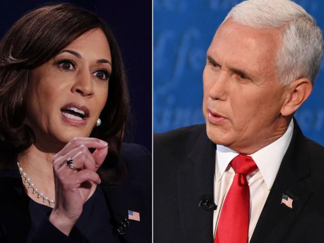 Ứng viên phó tổng thống Mỹ Kamala Harris tranh luận với Phó Tổng thống Mỹ Mike Pence.