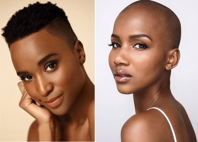 Vẻ đẹp và tài năng của Shudufhadzo Musida khiến nhiều người liên tưởng đến đương kim Hoa hậu Hoàn vũ Zozibini Tunzi (trái).