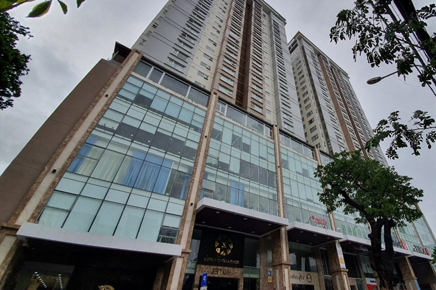 Chung cư F.Home Đà Nẵng - nơi dân đội mưa đòi tiền và sổ hồng. Ảnh: PĐ.