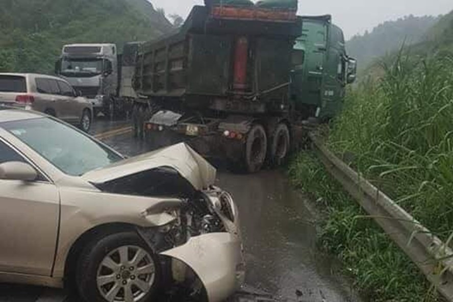 Một vụ tai nạn giao thông. Ảnh GT