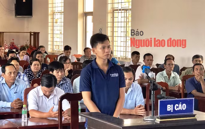 Bị cáo Nguyễn Thanh Sang tại phiên tòa