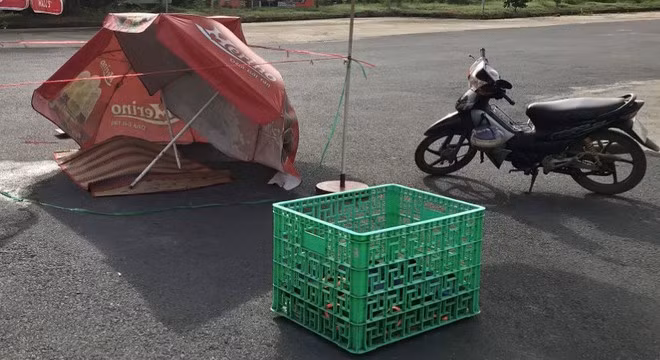 Hiện trường vụ tai nạn ẢNH: TRÙNG DƯƠNG