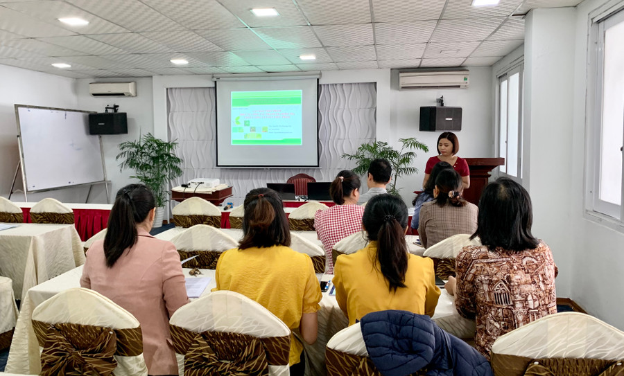 Quang cảnh lớp tập huấn. Ảnh: Như Nguyện