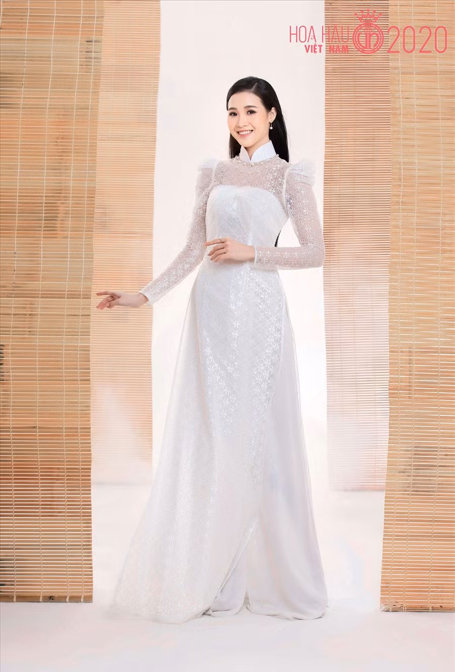 Mặc dù chỉ có chiều cao 1m69 nhưng Trân Châu là thí sinh Hoa hậu Việt Nam 2020 sở hữu số đo 3 vòng đáng ngưỡng mộ là 79 - 58 - 88. Ảnh: HHVN.