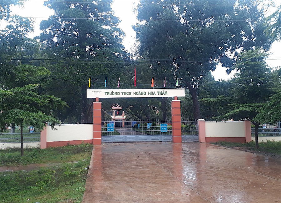 Các trường học trên địa bàn tỉnh đồng loạt cho học sinh nghỉ học trong ngày 28-10. Ảnh: Mộc Trà