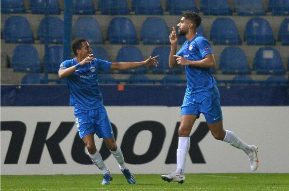 Tiền đạo Abdulla Yusuf Helal đã ghi bàn thắng duy nhất cho Slovan Liberec phút 29 - Ảnh: REUTERS