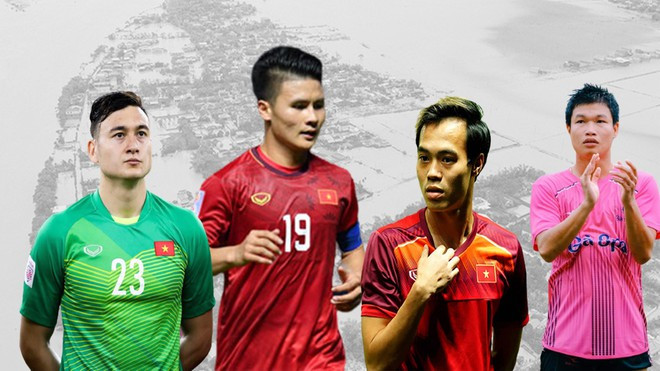 Hàng loạt tuyển thủ Việt Nam kêu gọi hướng về miền Trung ruột thịt ảnh 1 Tuyển thủ Việt Nam chung sức cùng miền Trung chống bão lũ.
