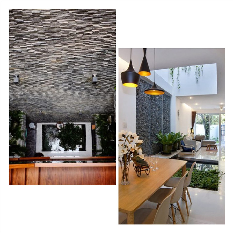 Giếng trời nhà ống là nơi đón nhận ánh sáng và gió thoáng. Ảnh minh họa: Phương Duy