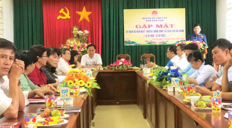  Quang cảnh buổi gặp mặt. Ảnh: Đinh Yến