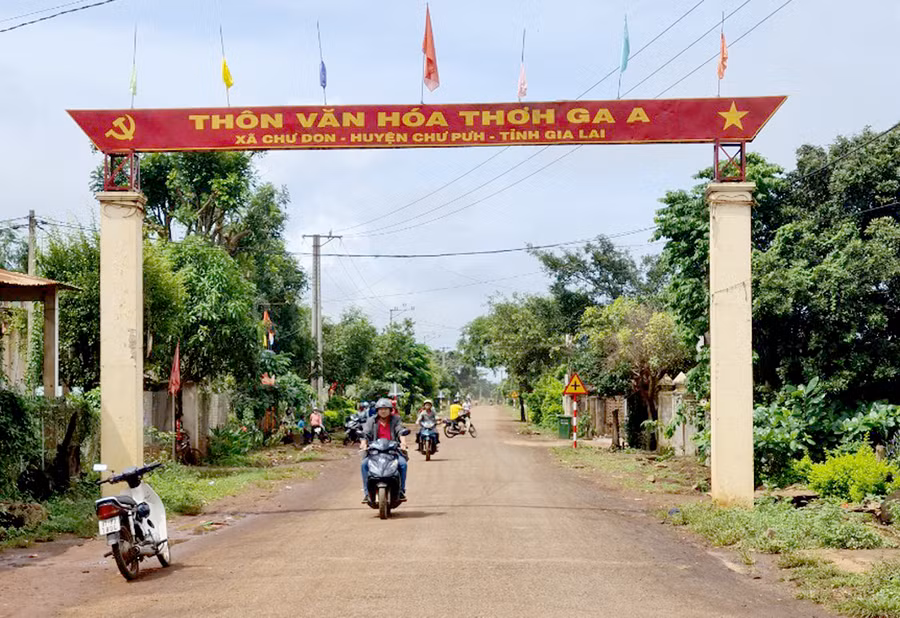 Một góc xã Chư Don (huyện Chư Pưh). Ảnh: Lê Nam