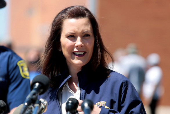 Thống đốc Gretchen Whitmer của bang Michigan, Mỹ - Ảnh: REUTERS