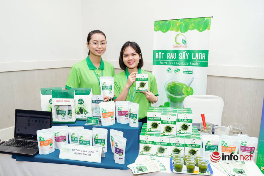 Từ hơn 100 triệu đồng, cô gái 9X đã đưa bột rau má sang châu Âu.