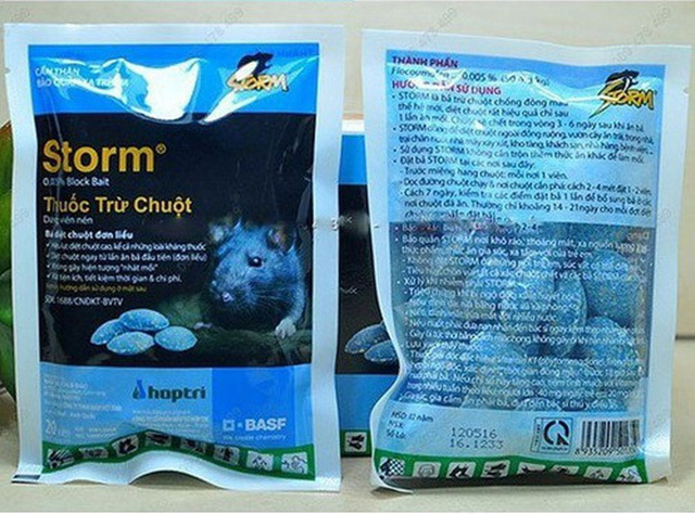 Sản phẩm thuốc diệt chuột được bán trên thị trường - Ảnh: B.Tuân