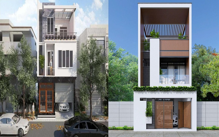 Thiết kế gara ô tô nhà ống hiện đang được rất nhiều chủ đầu tư quan tâm. Đồ họa: Kim Nhung