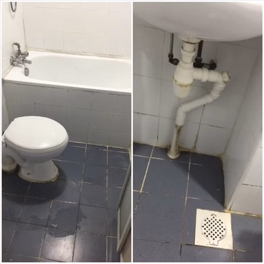 Phòng tắm sạch phụ thuộc nhiều vào loại gạch cũng như người sử dụng có chịu khó vệ sinh hay không. Đồ họa: Đức Mạnh