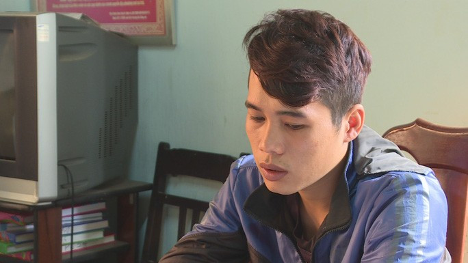 Đối tượng Trần Văn Linh tại cơ quan công an