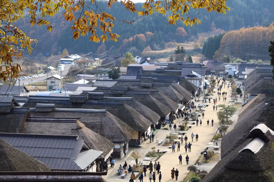 Ngôi làng Ouchijuku, tỉnh Fukushima, Nhật Bản là một trong những mô hình làm du lịch cộng đồng thành công nhất ở Nhật Bản - Ảnh: Yasushi Ogura