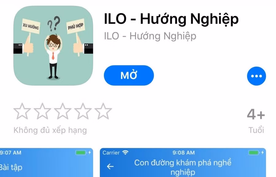 Ứng dụng giúp học sinh lựa chọn nghề nghiệp phù hợp. (Ảnh: PV/Vietnam+)