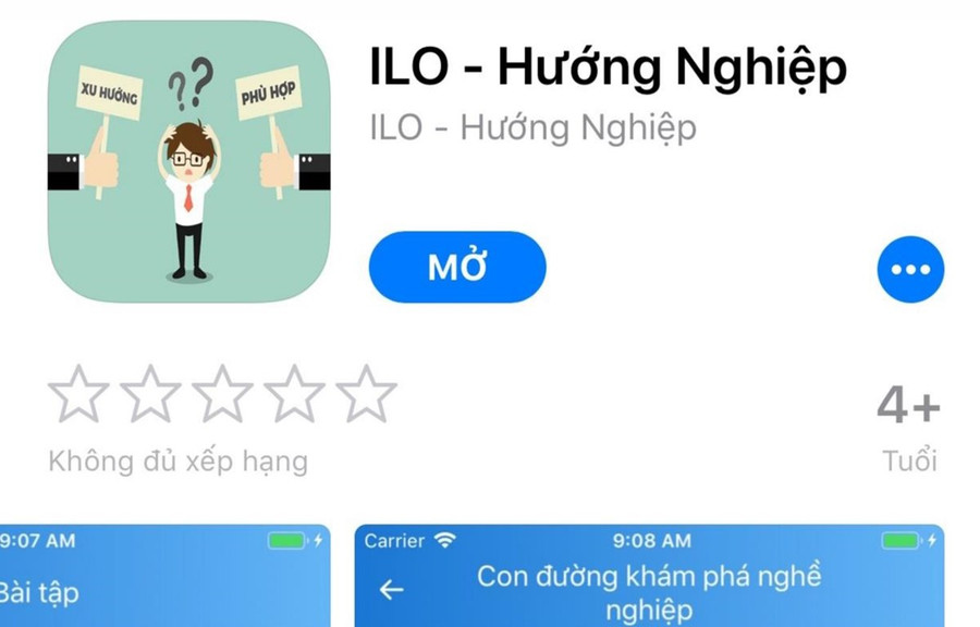 Ứng dụng giúp học sinh lựa chọn nghề nghiệp phù hợp. (Ảnh: PV/Vietnam+)