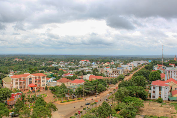  Thị xã Buôn Hồ hôm nay. Ảnh: Hoàng Gia