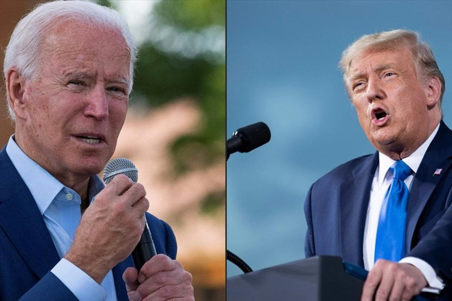 Các cuộc thăm dò hiện tại cho thấy ông Joe Biden dẫn trước ông Donald Trump. Ảnh: AFP