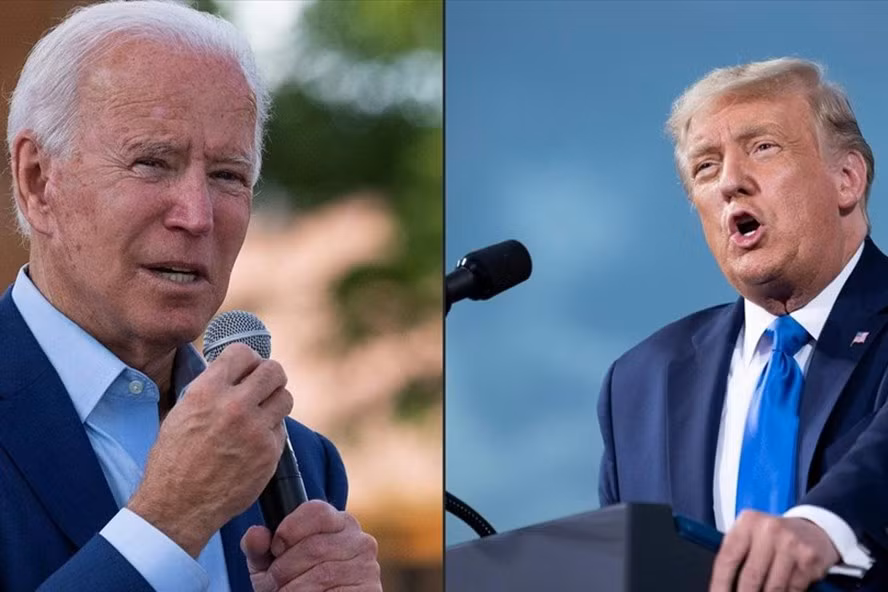 Các cuộc thăm dò hiện tại cho thấy ông Joe Biden dẫn trước ông Donald Trump. Ảnh: AFP
