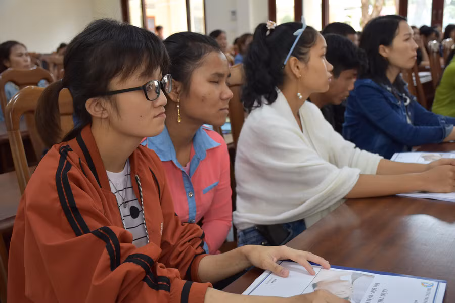 Các học viên tham gia tại khóa học. Ảnh: Hà Phương