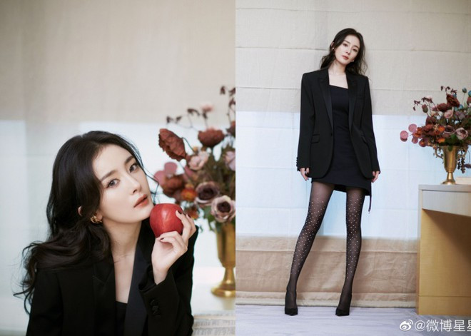 Ảnh hậu trường đã qua chỉnh sửa của Dương Mịch. ẢNH: WEIBO NV